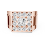 Gold Ring DDLR-388, Rose Gold, view 4