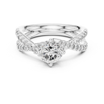 Gold Ring L03-638, White Gold, view 4