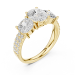 Gold Ring DDLR-716, Yellow Gold, view 2