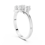 Gold Ring HLR-74, White Gold, view 1