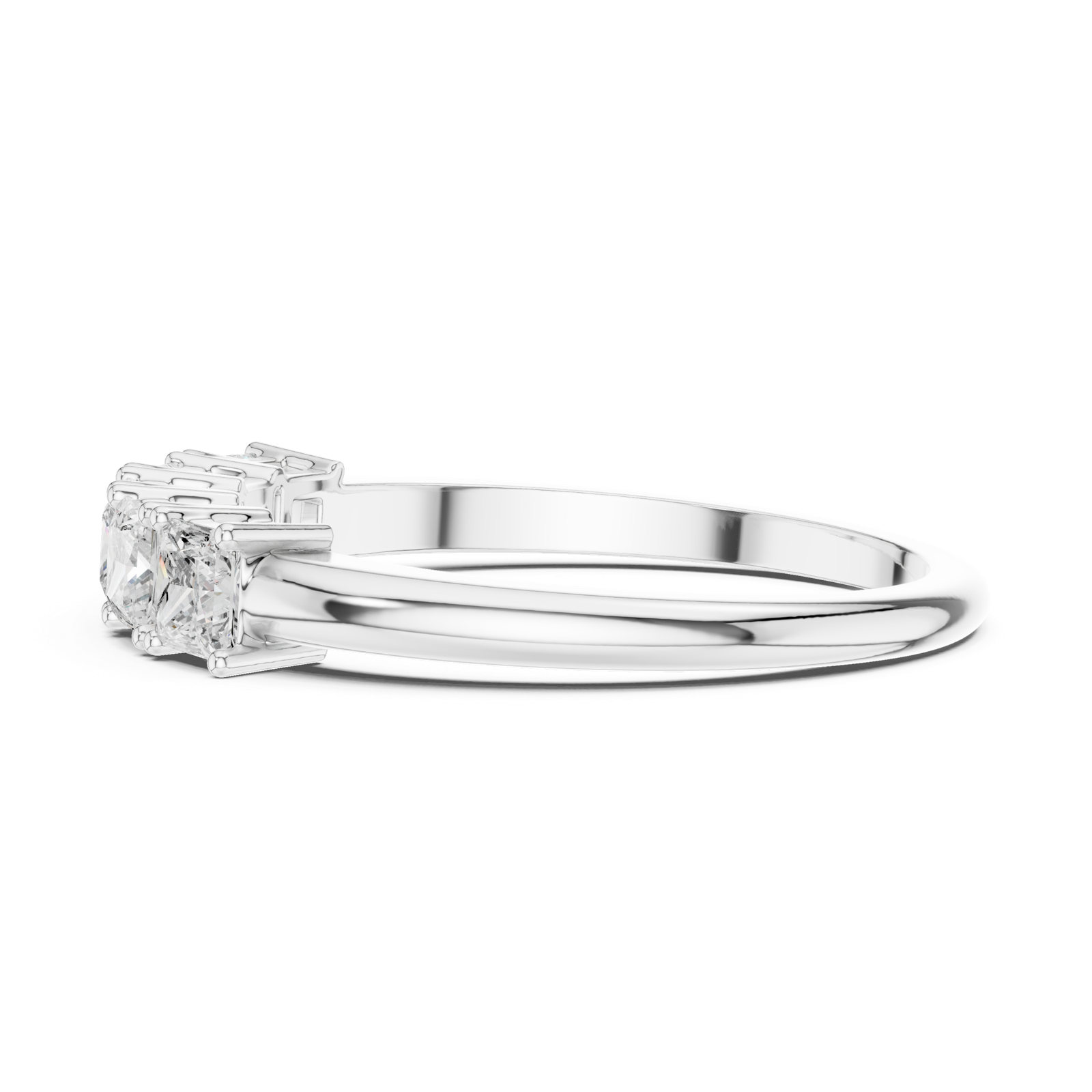 Gold Ring DDLR-424, White Gold, view 3