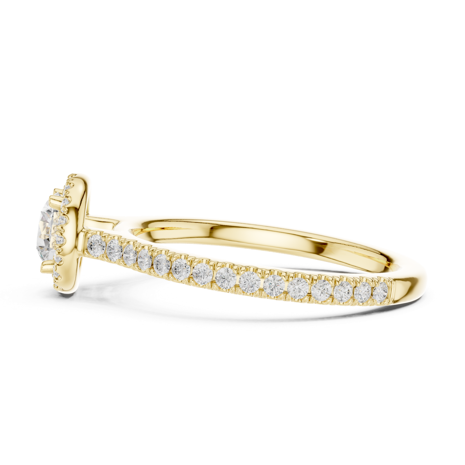 Gold Ring LR-0224, Yellow Gold, view 3
