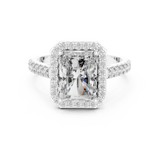 Gold Ring DDLR-202, White Gold, view 4