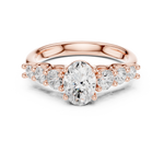 Gold Ring DDLR-704, Rose Gold, view 4