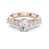 Gold Ring DDLR-704, Rose Gold, view 4