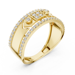 Gold Ring LR-01 (49), Yellow Gold, view 2