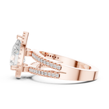 Gold Ring DDLR-350, Rose Gold, view 3