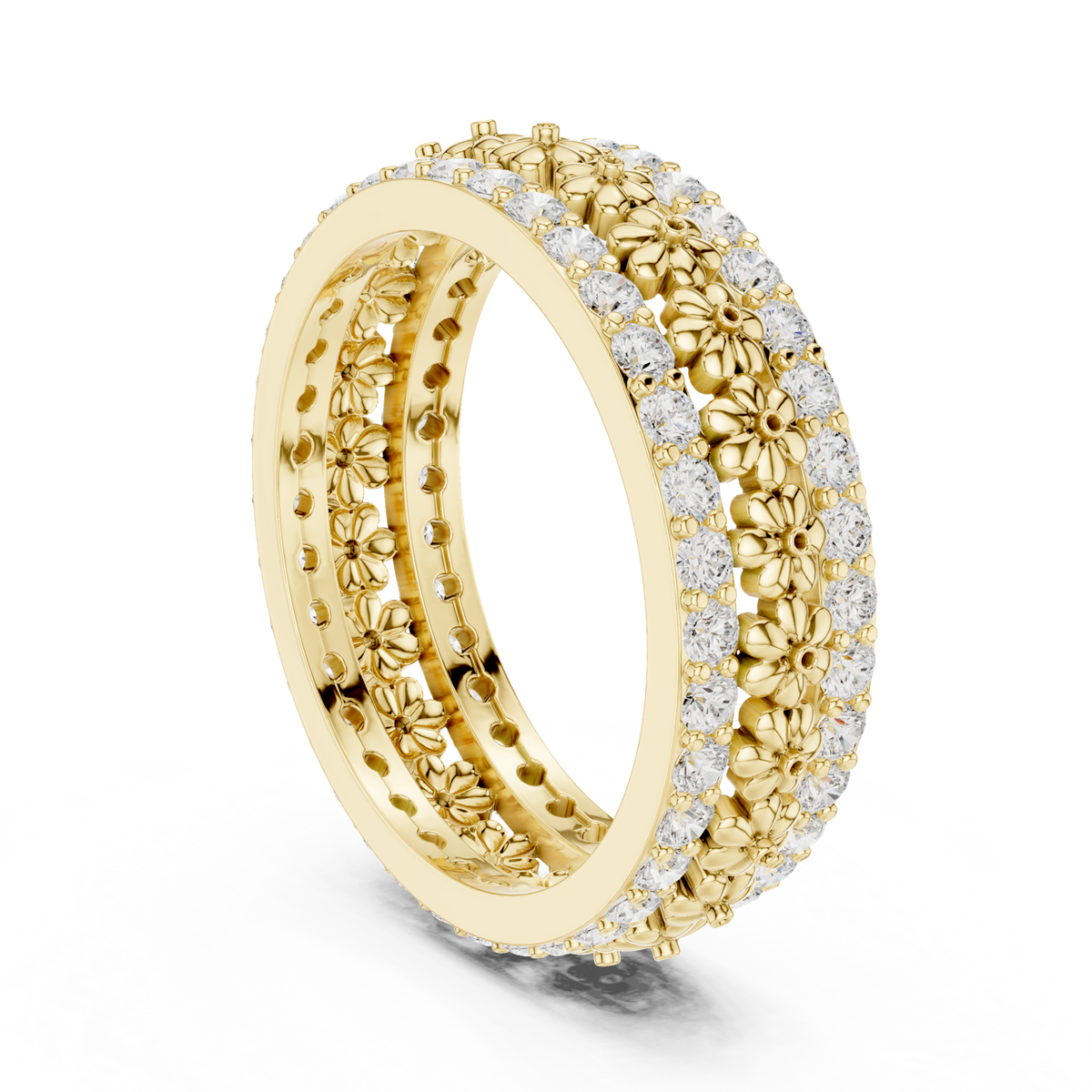 Gold Ring R40, Yellow Gold, view 1