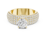 Gold Ring DDLR-1098, Yellow Gold, view 4