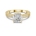 Gold Ring DDLR-977, Yellow Gold, view 4