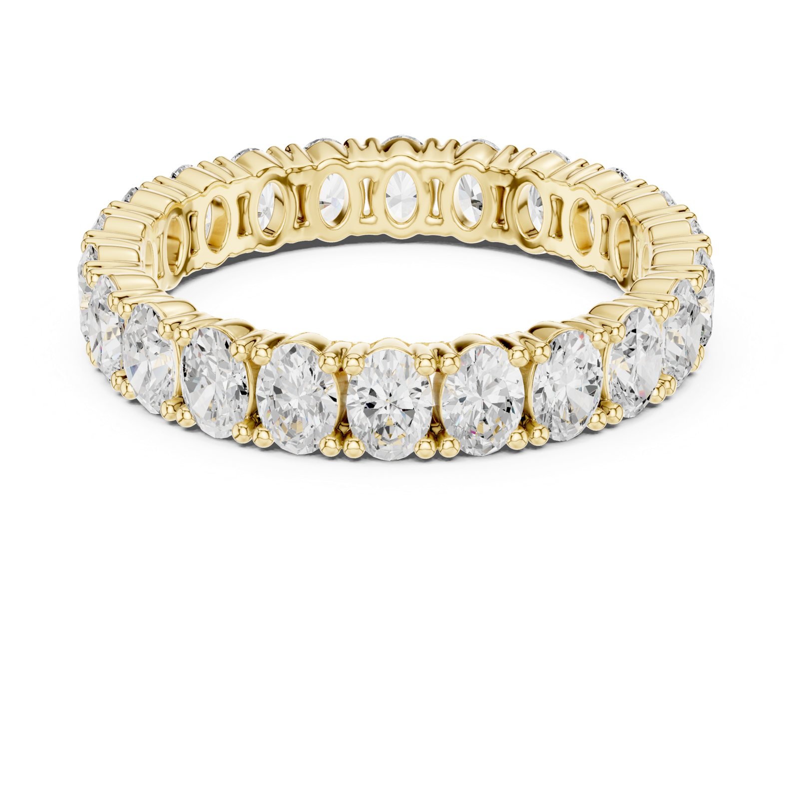 Gold Ring DDLR-621, Yellow Gold, view 4