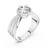 Gold Ring LR-0154, White Gold, view 2