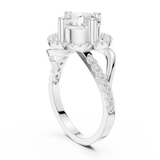 Gold Ring DDLR-335, White Gold, view 1