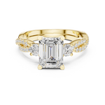 Gold Ring DDLR-281, Yellow Gold, view 4