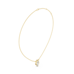 Gold Jewelry DDPS-001, Marquise center stone, Yellow Gold, view 1