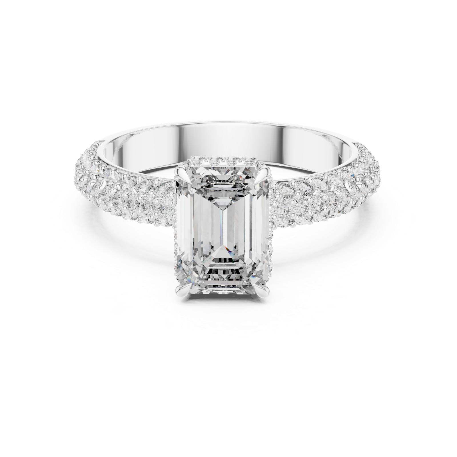Gold Pendant 9-10035L_SS8, White Gold