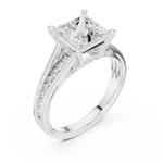 Gold Ring DDLR-997, White Gold, view 2