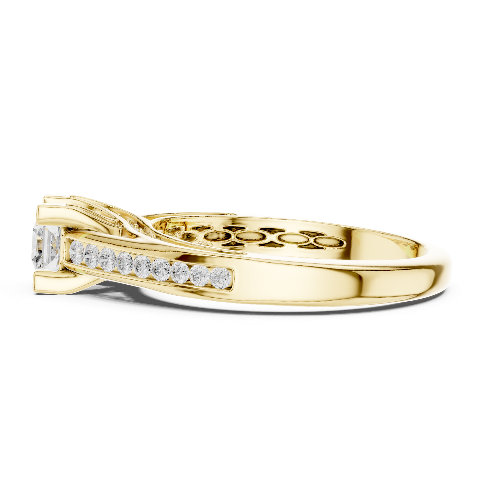 Gold Ring LR-0284, Yellow Gold, view 3