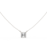 Gold Jewelry, Asscher center stone, White Gold