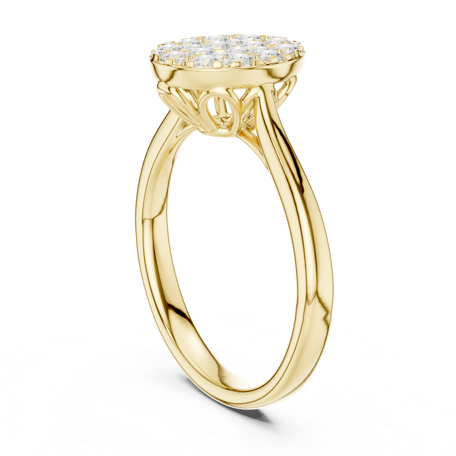 Gold Ring DDLR-782, Yellow Gold, view 1