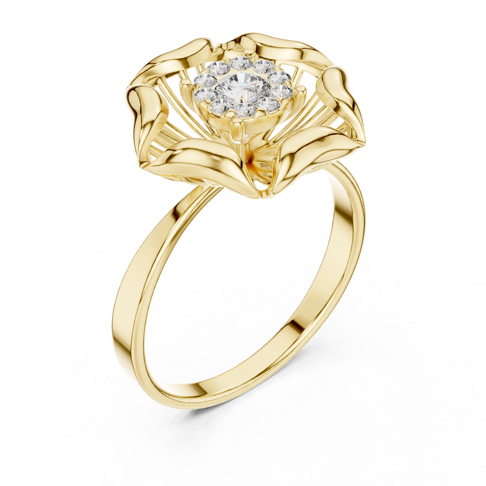 Gold Ring 1 (203), Yellow Gold, view 2