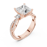Gold Ring DDLR-1038, Rose Gold, view 2