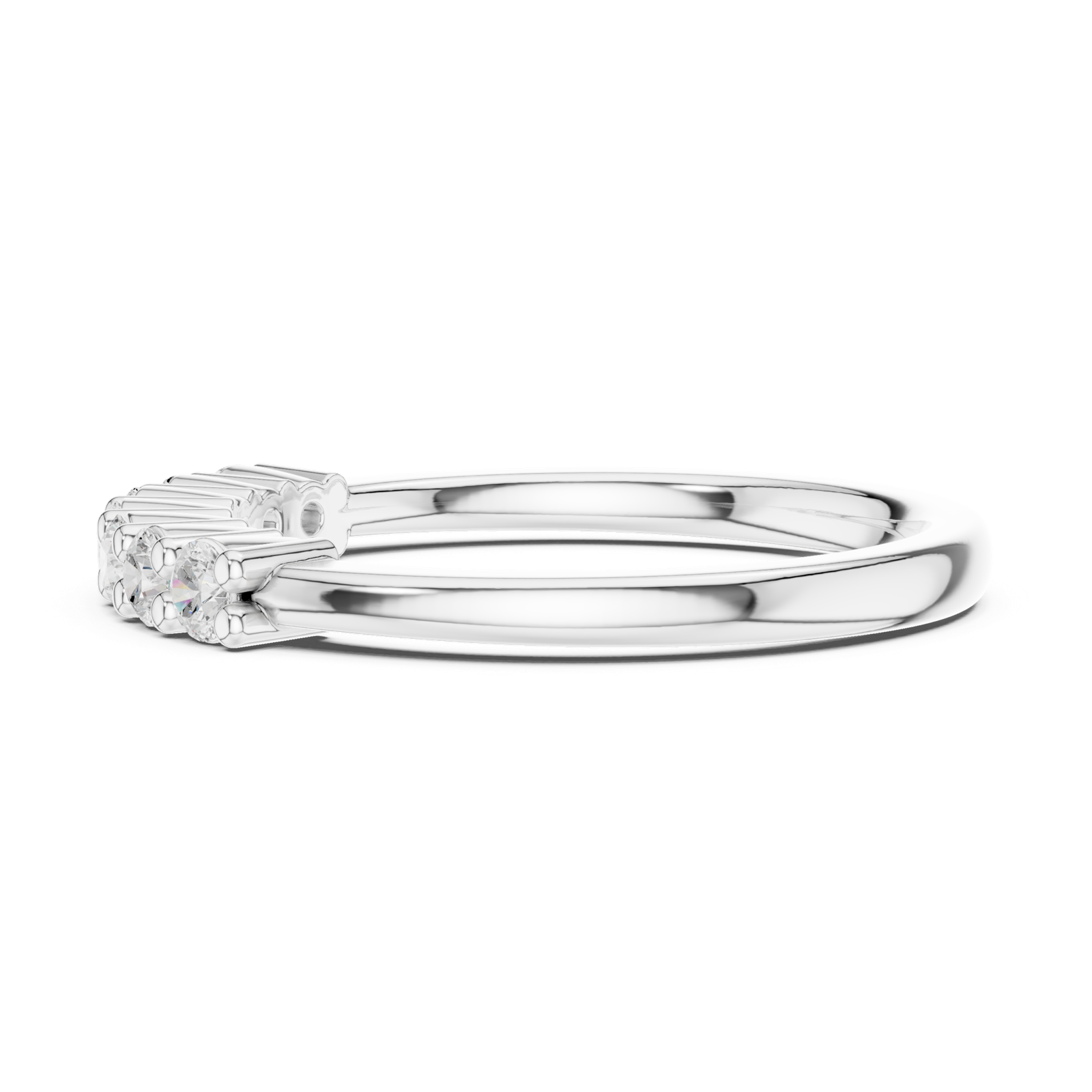 Gold Ring DDLR-618, White Gold, view 3
