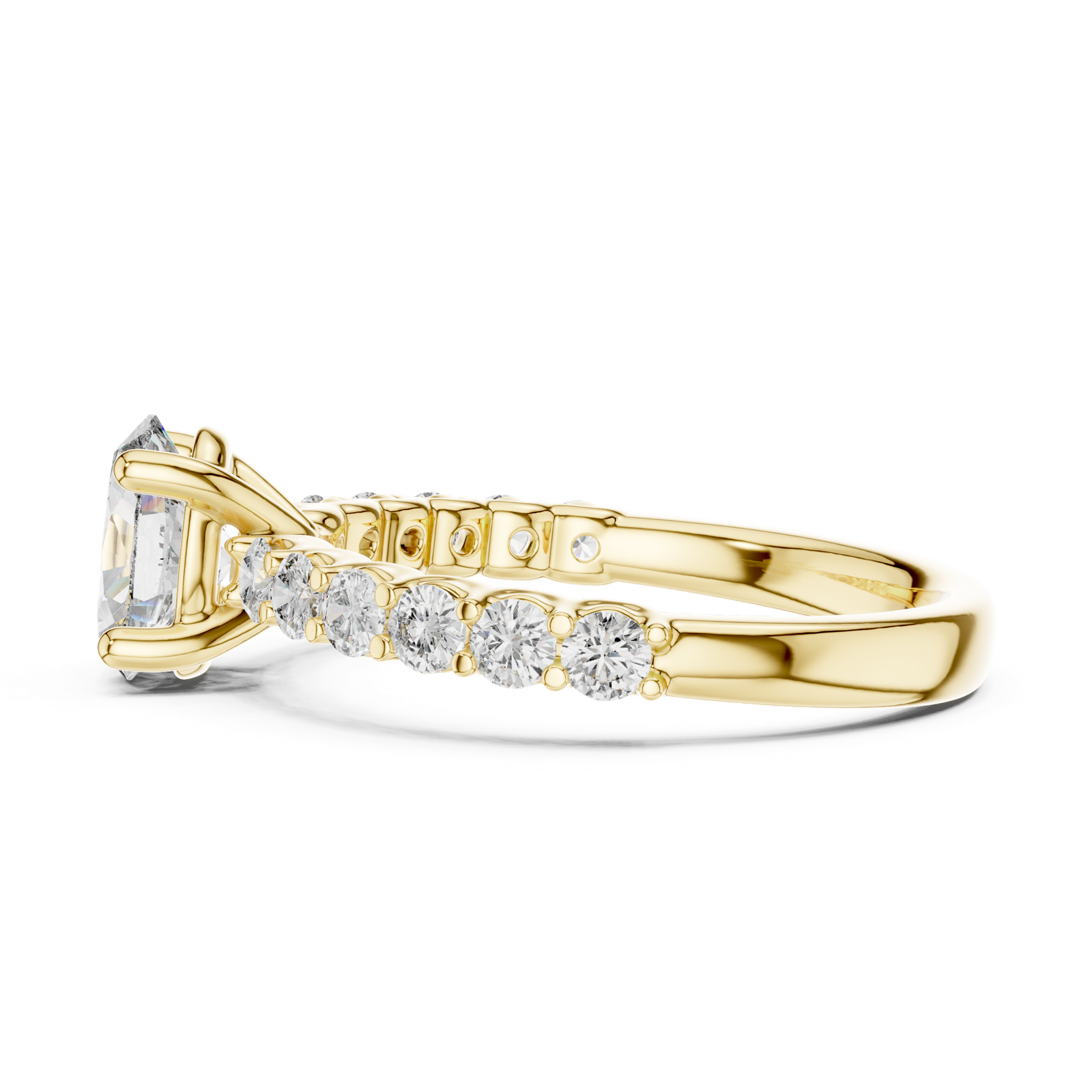 Gold Ring L03-667, Yellow Gold, view 3
