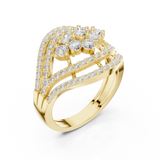Gold Ring DDLR-763, Yellow Gold, view 2