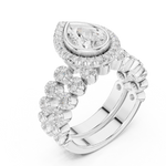 Gold Ring DDLR-296, White Gold, view 2