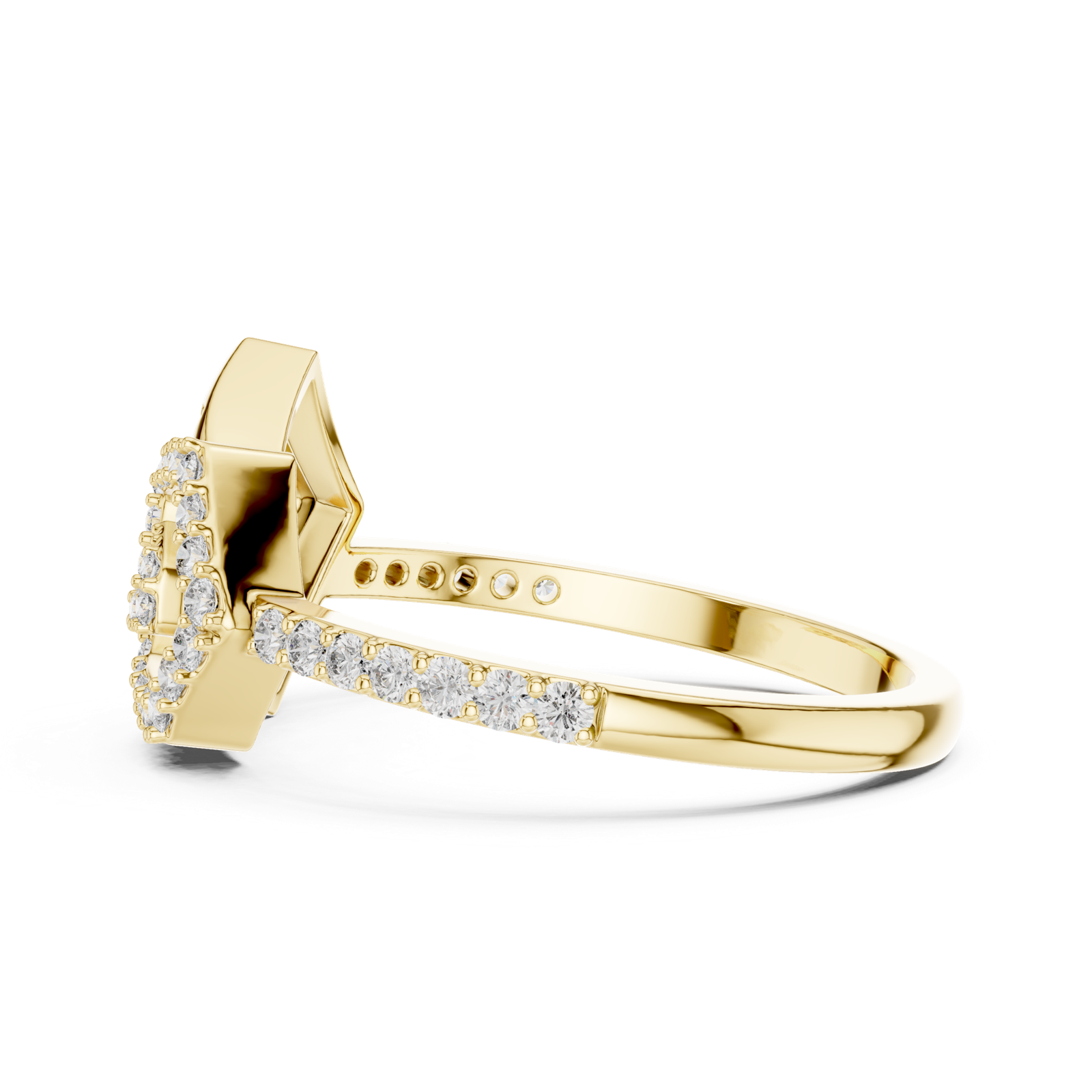 Gold Ring LR-01 (55), Yellow Gold, view 3