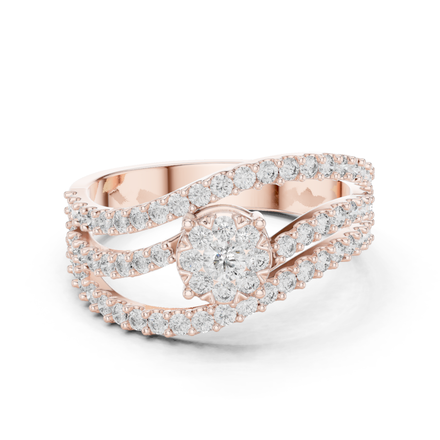 Gold Ring 19-120012L, Rose Gold