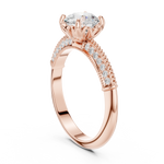Gold Ring DDLR-685, Rose Gold, view 1