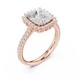 Gold Ring DDLR-732, Rose Gold, view 2