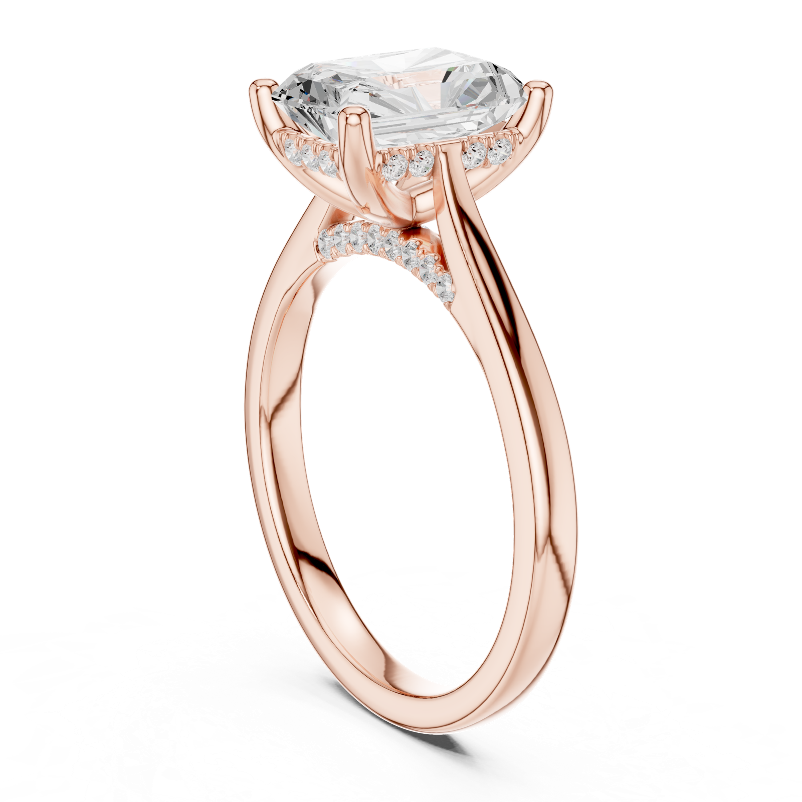 Gold Ring DDLR-990, Rose Gold