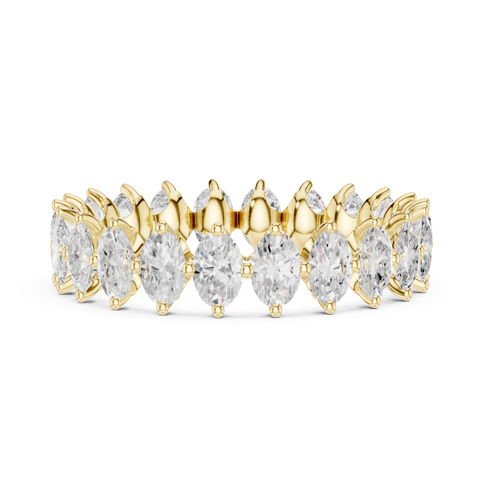 Gold Ring DDLR-374, Yellow Gold, view 3