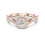 Gold Ring LR-0261, Rose Gold, view 4