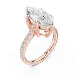 Gold Ring DDLR-1026, Rose Gold, view 2
