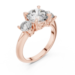 Gold Ring DDLR-042, Rose Gold, view 2