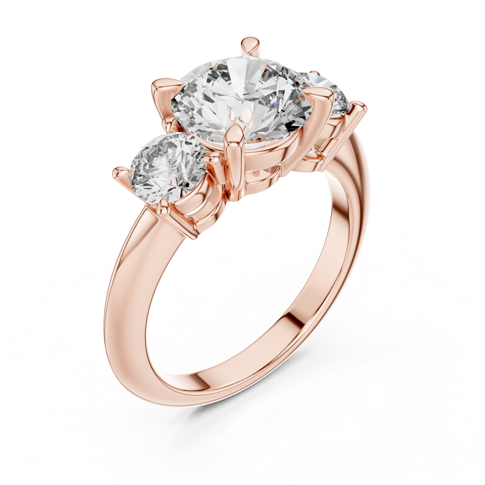 Gold Ring DDLR-042, Rose Gold, view 2