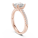 Gold Ring DDLR-735, Rose Gold, view 1
