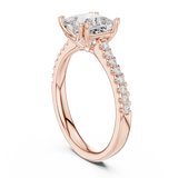 Gold Ring DDLR-735, Rose Gold, view 1