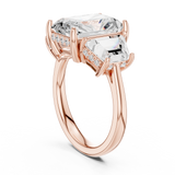 Gold Ring DDLR-746, Rose Gold, view 1