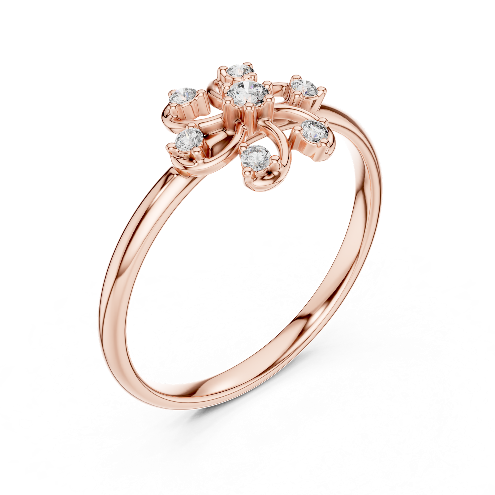 Gold Ring 1 (367), Rose Gold, view 2