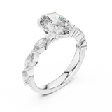 Gold Pendant 9-10031L_SS9, White Gold, view 2