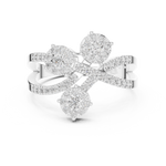 Gold Ring 19-120018L, White Gold, view 4