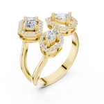 Gold Ring DDLR-530, Yellow Gold, view 2