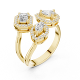 Gold Ring DDLR-530, Yellow Gold, view 2