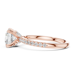 Gold Ring DDLR-1016, Rose Gold, view 3