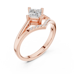 Gold Ring DDLR-477, Rose Gold, view 2